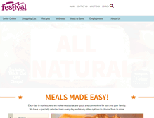 Tablet Screenshot of festivalfoods.net